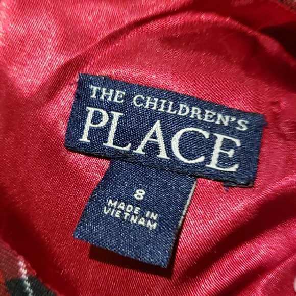 Childrens Place Red Plaid Dress - Picture 2 of 2